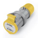 CONNECTOR 2P+E IP44 16A 4h 100-130V AC