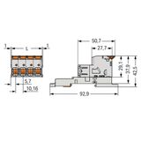 1-conductor male connector