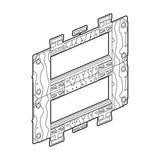 Support frame Arteor - for German/French boxes - 2 x 6 horizontal modules