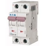 Miniature circuit breaker (MCB), 32 A, 2p, characteristic: C, DC