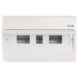 ECO Compact distribution board, flush mounting, 1-rows, 18 MU, IP40