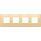 Plate 8M (2+2+2+2) 71mm satin gold