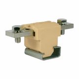 2-Bolt terminal, 70mm2 for G32 rail, beige color