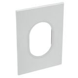 American and South African standard plate Arteor round version 3 modules for 2'' x 4'' box - soft alu