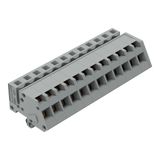 1-conductor female connector, angled CAGE CLAMP® 2.5 mm² gray