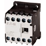 Contactor, 110 V 50 Hz, 120 V 60 Hz, 3 pole, 380 V 400 V, 4 kW, Contacts N/O = Normally open= 1 N/O, Screw terminals, AC operation