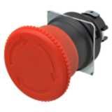 Emergency stop switch, non-illuminated, 40mm dia, push-lock/turn-reset