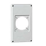 Faceplate for combined unit P17 - 1 socket 16 or 32 A