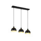 Punch pendant 3-pc E27 matt black