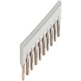 PLUG-IN BRIDGE, 10PTS FOR 6MM² TERMINAL BLOCKS, GREY