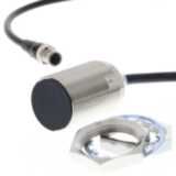 Proximity sensor, inductive, brass-nickel, M30, shielded, 20 mm, NO, 0 E2E 8439F