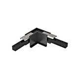 48V RECESSED TRACK L-CORNER HOR. BLACK