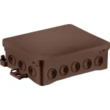 Surface junction box NS9 FASTBOX&HOOK brown
