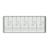 Meter box insert 1-row, 5 meter boards / 9 Modul heights