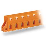 PCB terminal block push-button 2.5 mm² orange