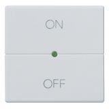 Button 2M ON/OFF symbols Silver