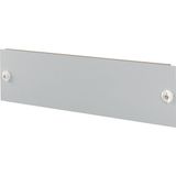 Pre-meter front plate, W x H = 600 x 150 mm, blanking