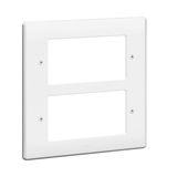 Synergy 2 x 2 Gang 8 Module Arteor Carrier Plate White