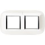 AXOLUTE - PLACCA 2X2P 71MM BIANCO AXOLUTE