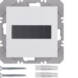 KNX radio wall-transmitter 1gang flat solar quicklink, S.1/B.3/B.7, p.