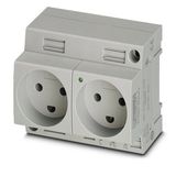 Double socket Phoenix Contact EO-K/UT/LED/DUO 250V 16A