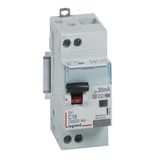 Differential circuit breaker DX³4500 high inlet and low outlet screw U+N 230V~ - 16A typeF 30mA - curve C - 2 modules