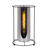 DOUNIA Table lamp  E27/40W H 41cm Matt Black/Smok