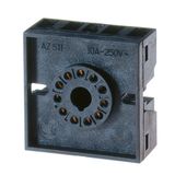 Sockets, 11-pin for time relay MSM,