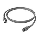 Patchcord RJ45 shielded Cat.6a 10GB, LS0H, grey, 0.33m