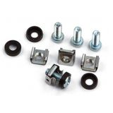 19" Mounting set M6, 4 pcs. each: screw, nut, washer