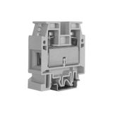 Screw terminal block 50mm2, 1-level, grey color, CBD series