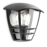 Wall light Creek black 1x60W 230V base 60W IP44