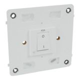 Double pole switch Arteor - 40 A 250 V~ - 4''x4'' - soft alu