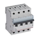 MCB TX³ 6000 - 4P - 400 V~ - 10 A - C curve - prong-type supply busbars