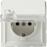 SCHUKO HC lock diff.lock + in.sp. Gira TX_44 (WP FM) p.white