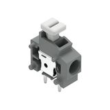 Stackable PCB terminal block push-button 1.5 mm² gray