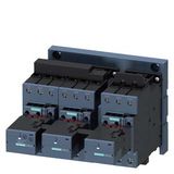 Contactor assembly for star-delta (wye-delta) start AC-3, 55 kW/400 V, 24 V AC 50/60 Hz,