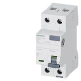 residual current operated circuit breaker; 2-pole; type AC; In: 25 A; 30 mA; Un AC: 230 V; 60 Hz; .... 5SV4312-0MB