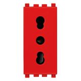 2P+E 16A P17/11 outlet red