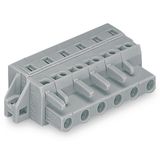 1-conductor female connector CAGE CLAMP® 2.5 mm² gray