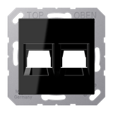 Centre plate for MJ f. 2 sockets A1569-2WESW