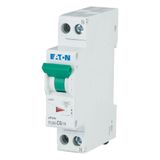 Miniature circuit breaker (MCB), 6 A, 1p+N, characteristic: C