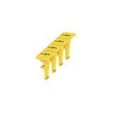 Terminal cover, Wemid, yellow, Height: 8.1 mm, Width: 5.3 mm, Depth: 9