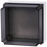 Insulated enclosure, smooth sides, HxWxD=375x375x275mm