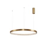 Triac Dimmable Antique Gold Brass   Aluminium & Acrylic  LED 49 Watt 230 Volt  2727Lm 3000K IP20  D: 80 H: 120 cm Adjustable Height