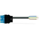 pre-assembled Y-cable Eca 2 x plug/socket black/blue