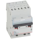 Circuit breaker DX³4500 6kA high inlet via automatic terminals low outlet via screw terminals - three-pole 400V~ 25A curve C - 3 modules