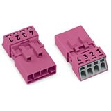 Plug 4-pole Cod. B pink