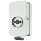 Wall mounted socket, 125A4p6h400V, IP67