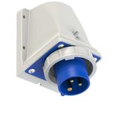 CEE-wall mounted plug 16A 3p 6h IP67